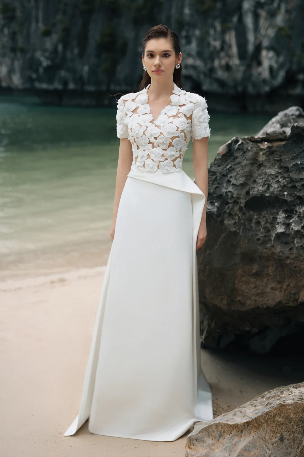 Short Sleeves Flared A-Line Dress