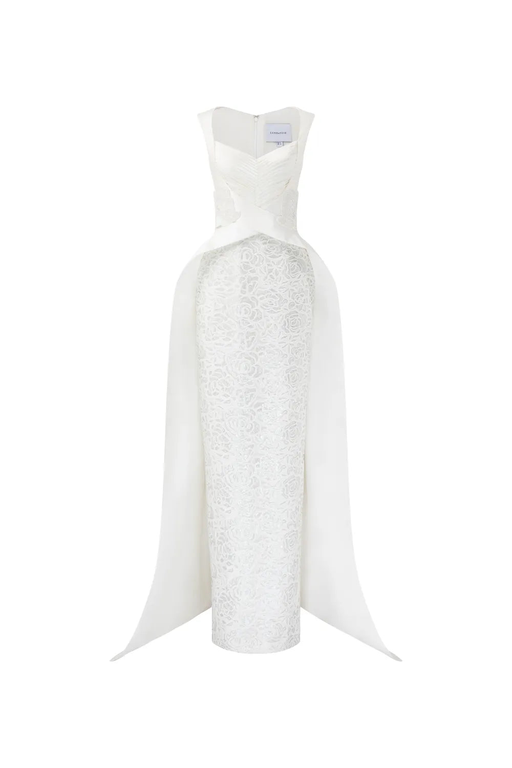 Strappy V-Pleated Chest Stylized Flap Dress