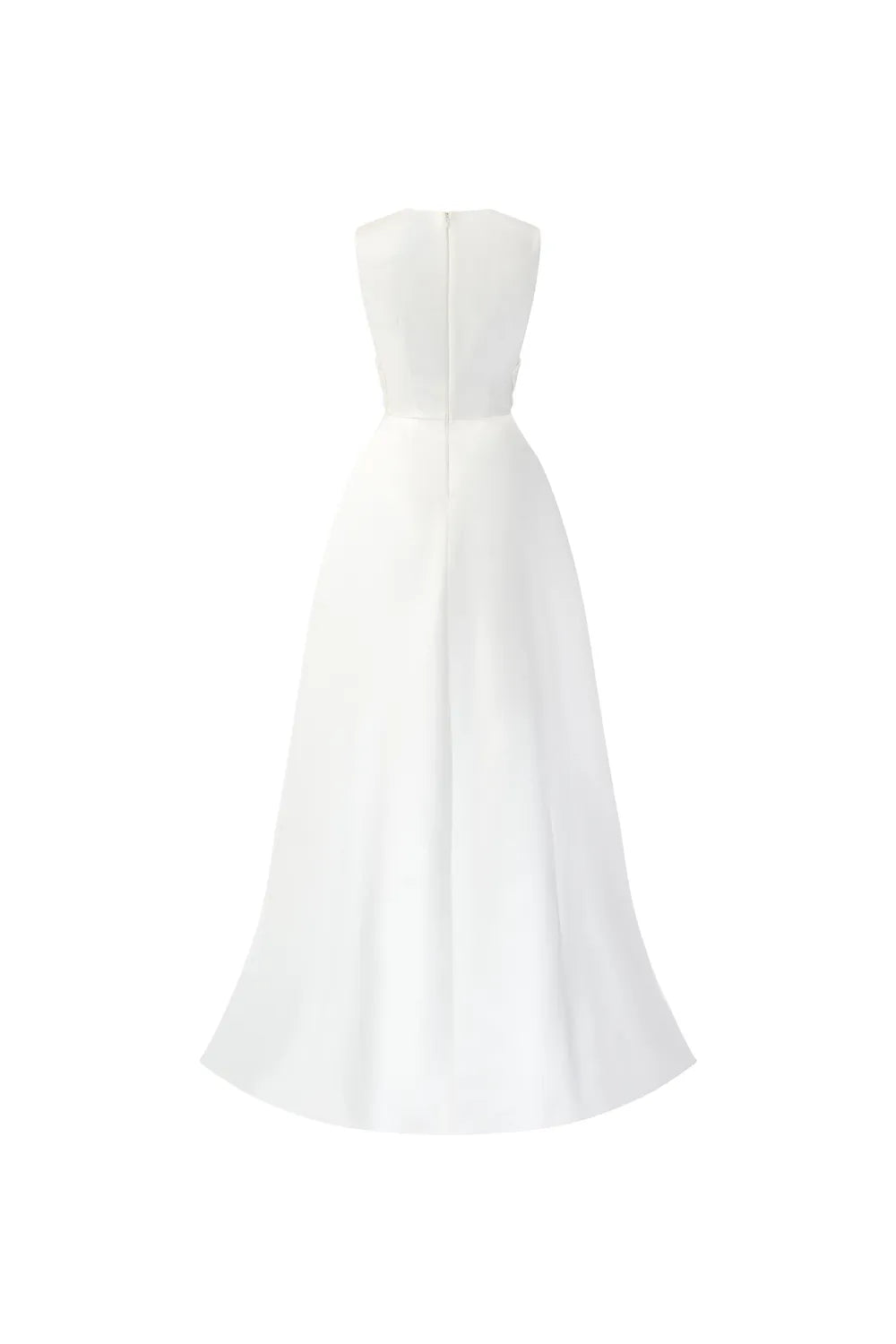 Strappy V-Pleated Chest Stylized Flap Dress