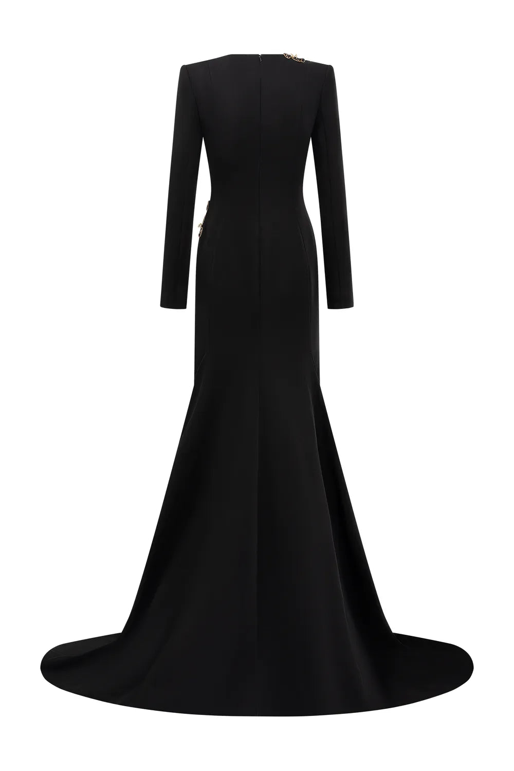 Long Sleeves Floral Embellished Dress