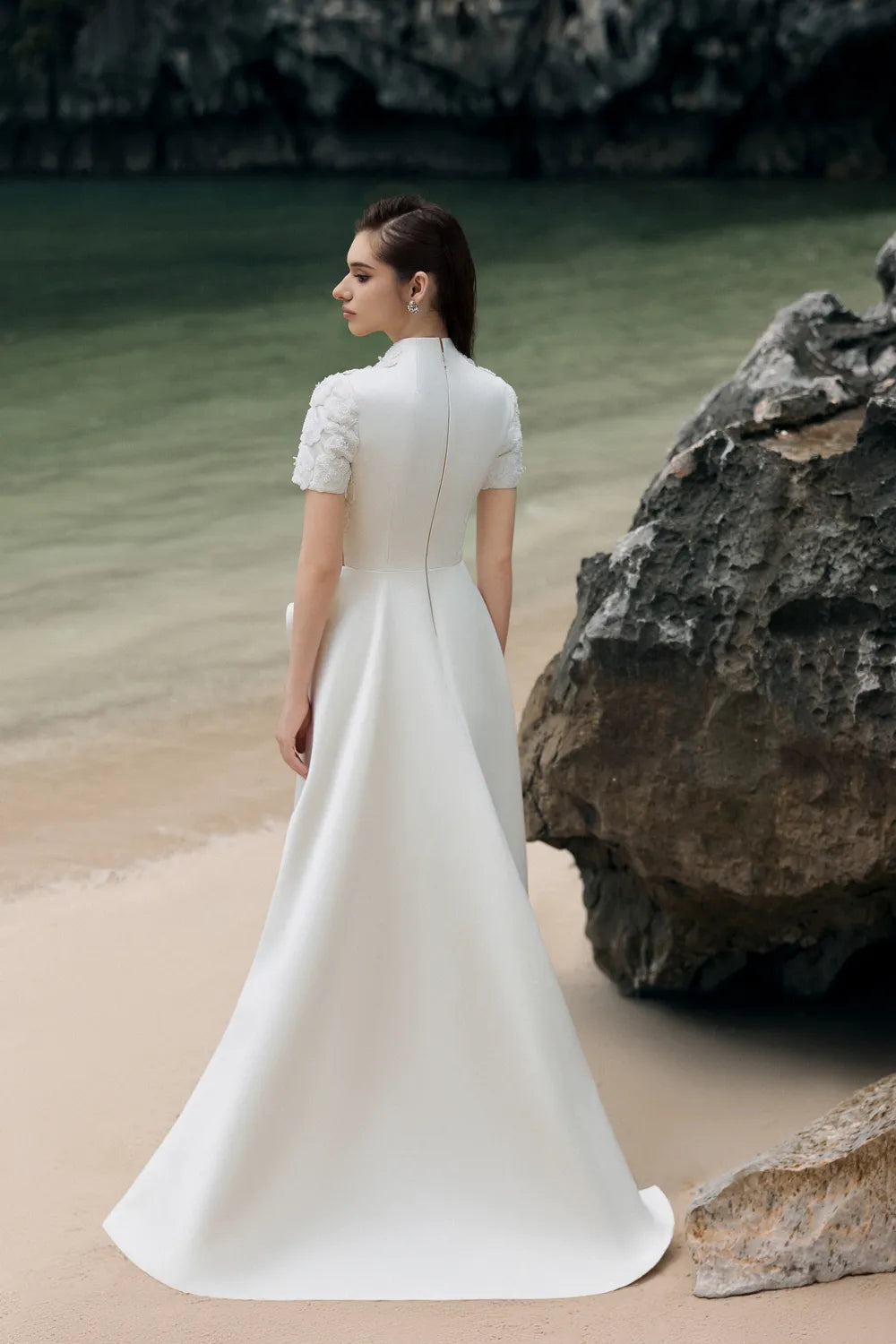 Short Sleeves Flared A-Line Dress