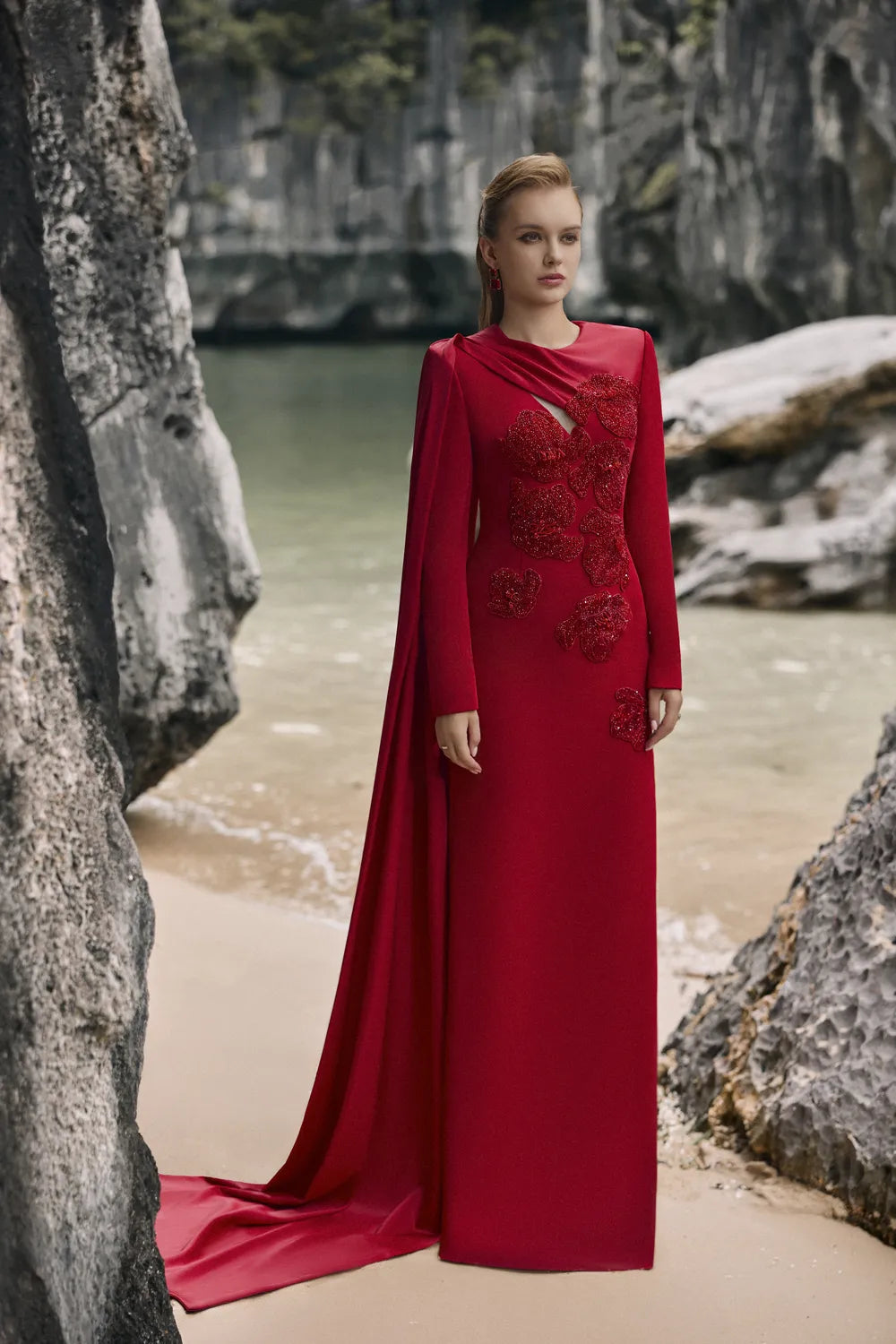 One Sided Flap Chest Cut-Out Dress