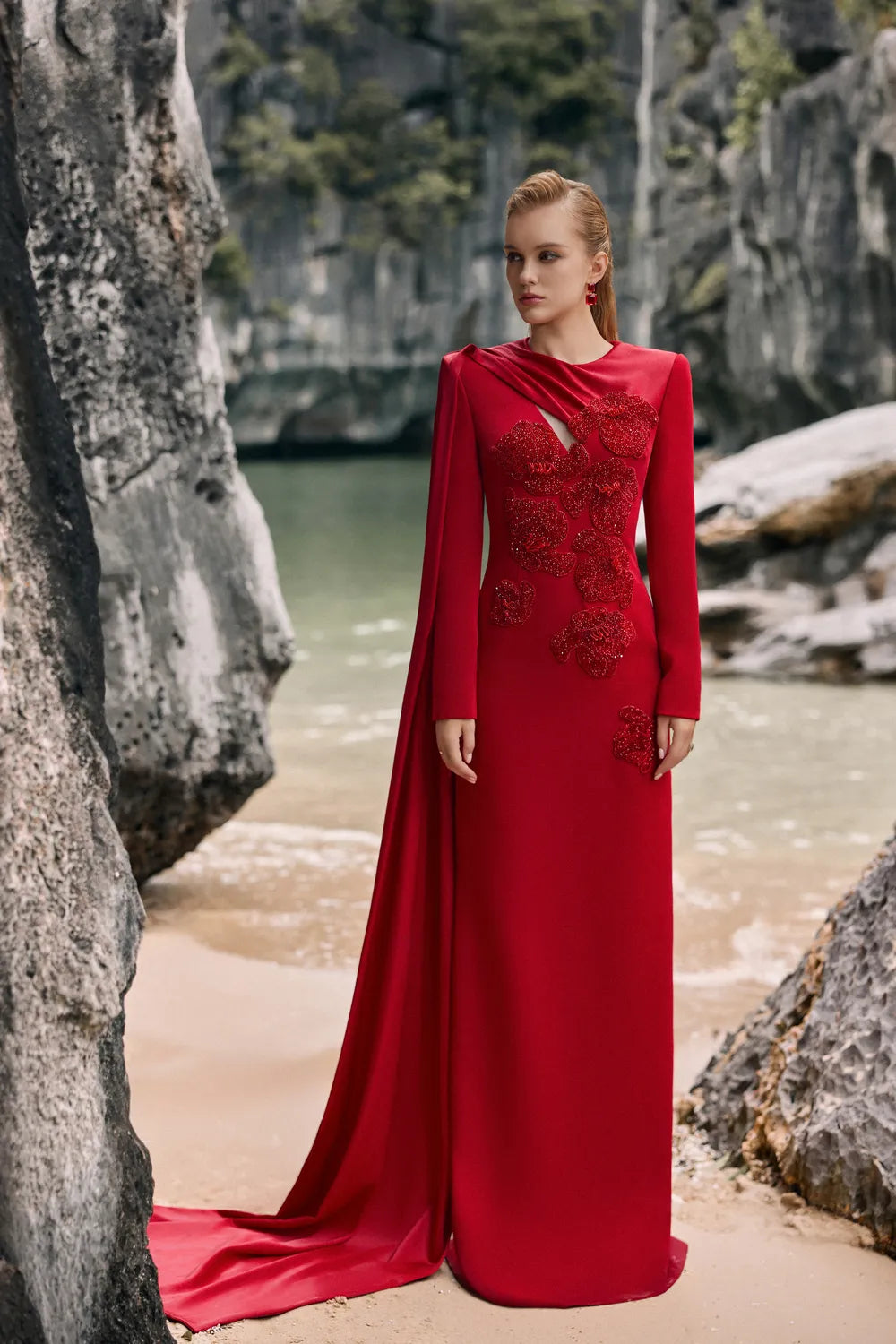 One Sided Flap Chest Cut-Out Dress