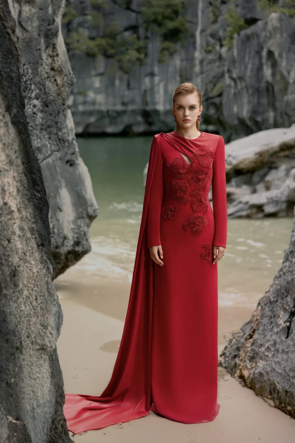 One Sided Flap Chest Cut-Out Dress