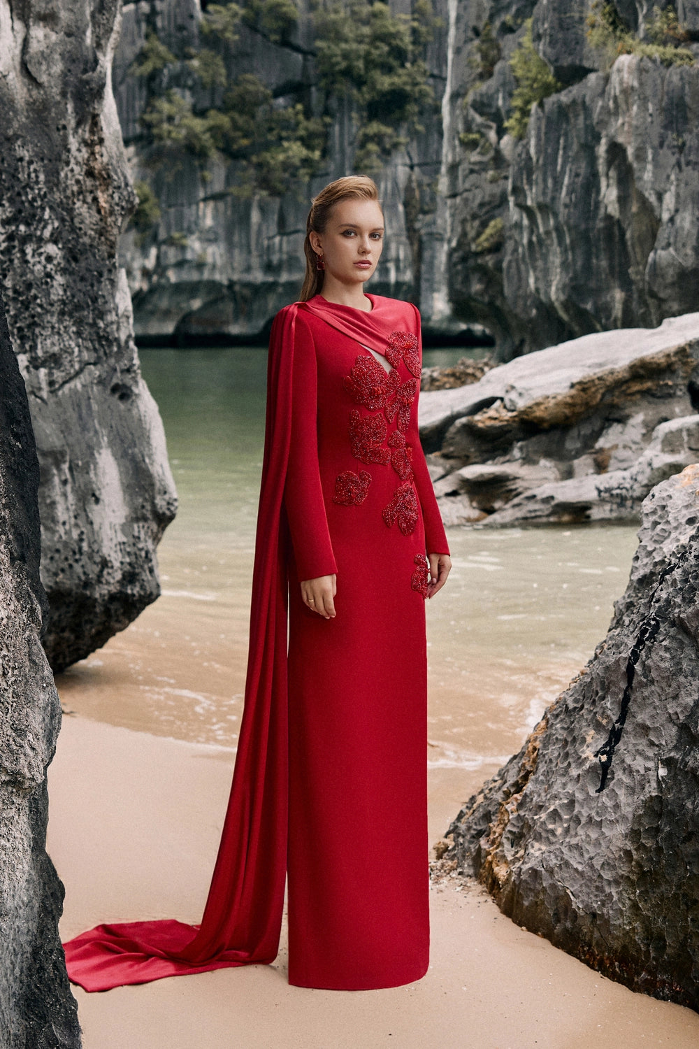 One Sided Flap Chest Cut-Out Dress