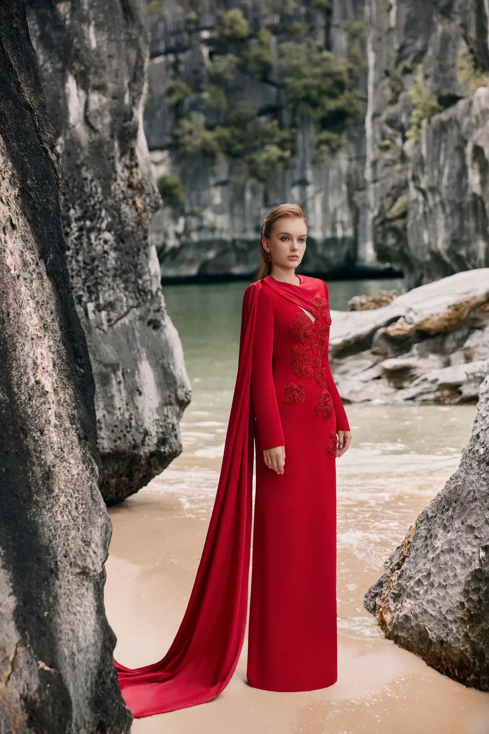 One Sided Flap Chest Cut-Out Dress