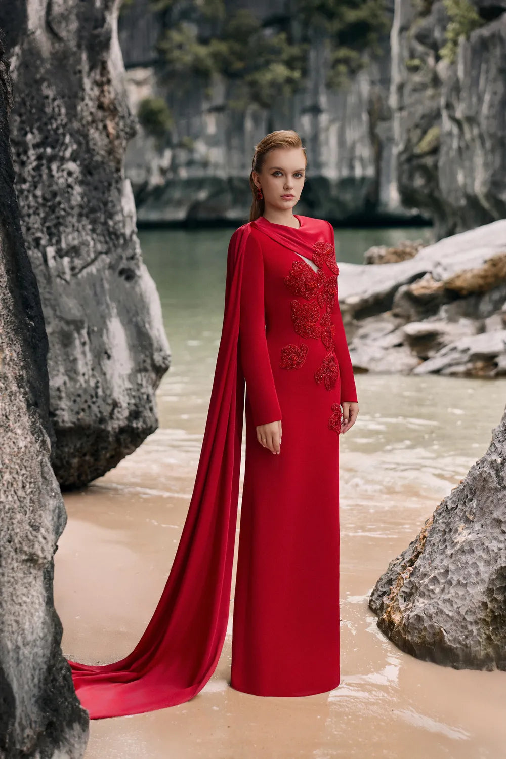 One Sided Flap Chest Cut-Out Dress