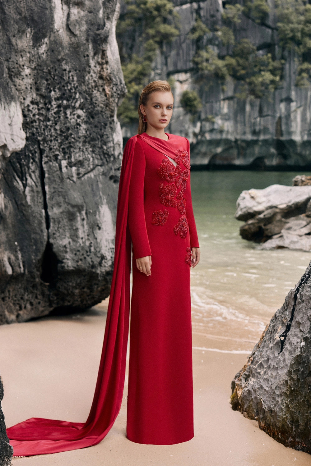 One Sided Flap Chest Cut-Out Dress