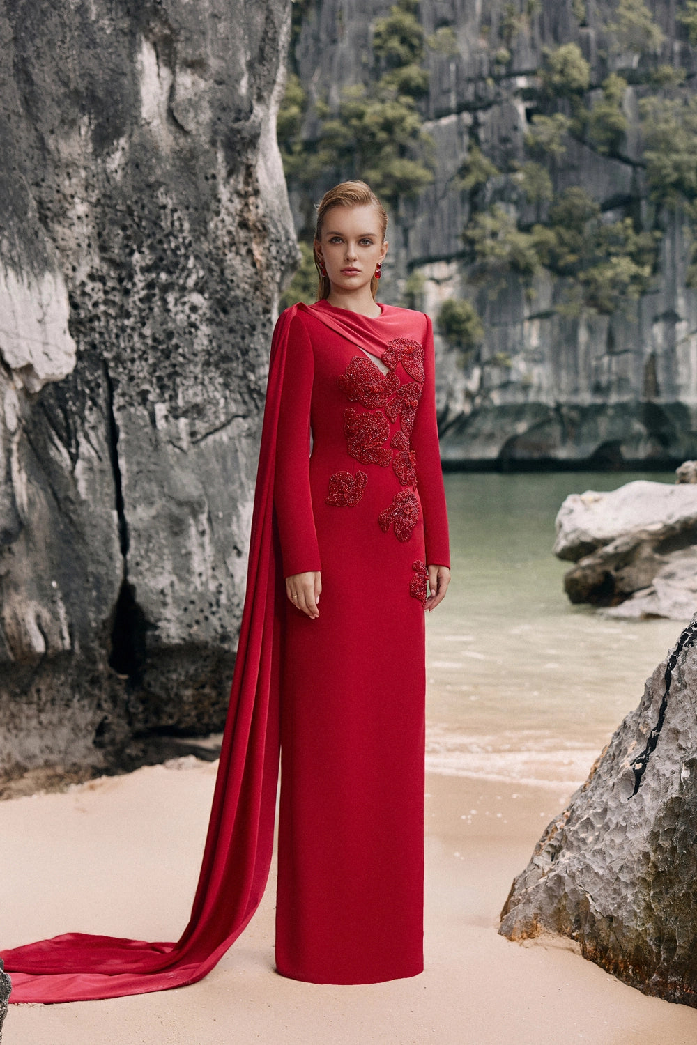 One Sided Flap Chest Cut-Out Dress