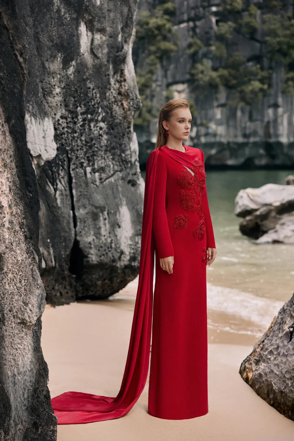 One Sided Flap Chest Cut-Out Dress