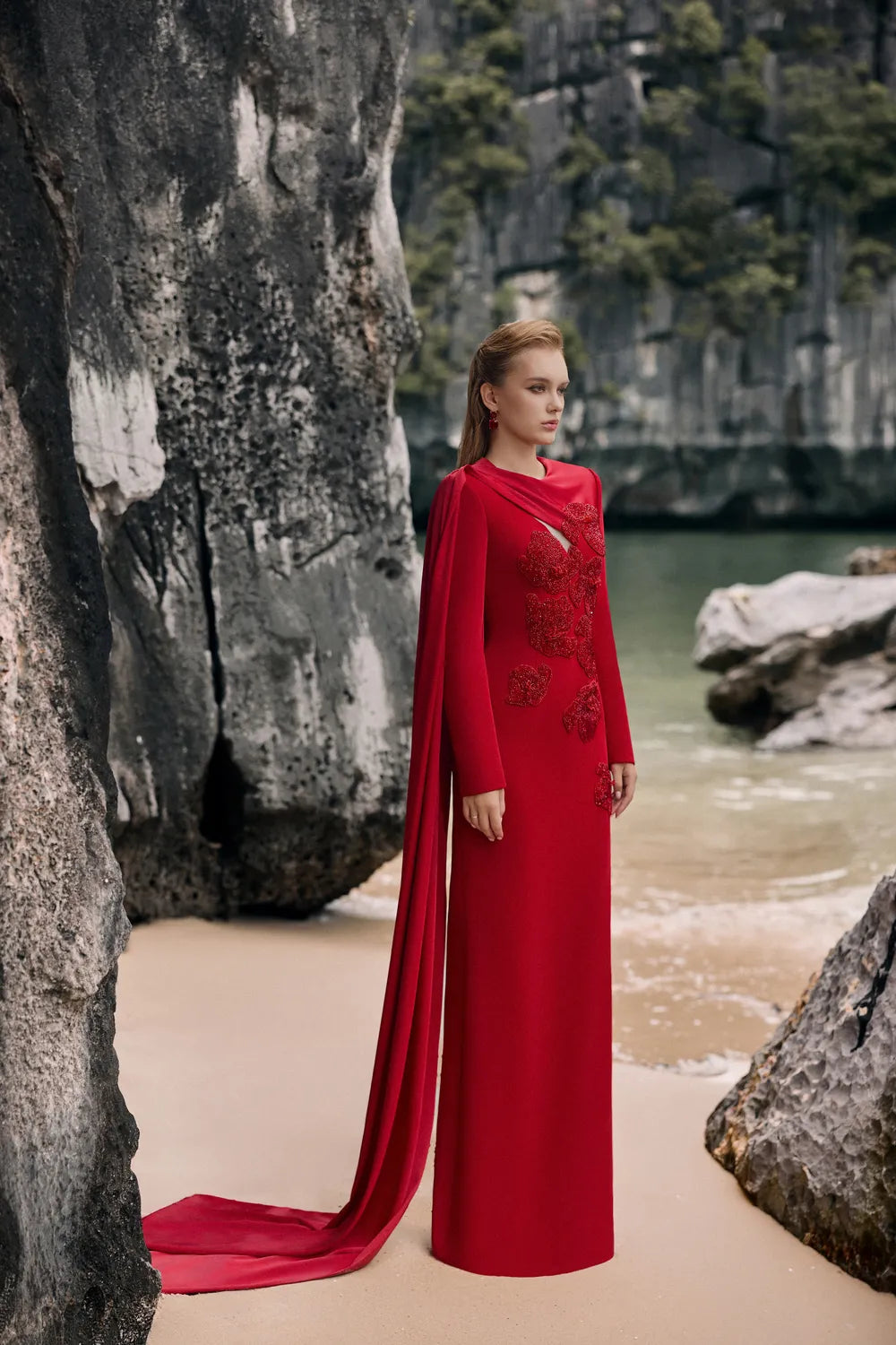 One Sided Flap Chest Cut-Out Dress