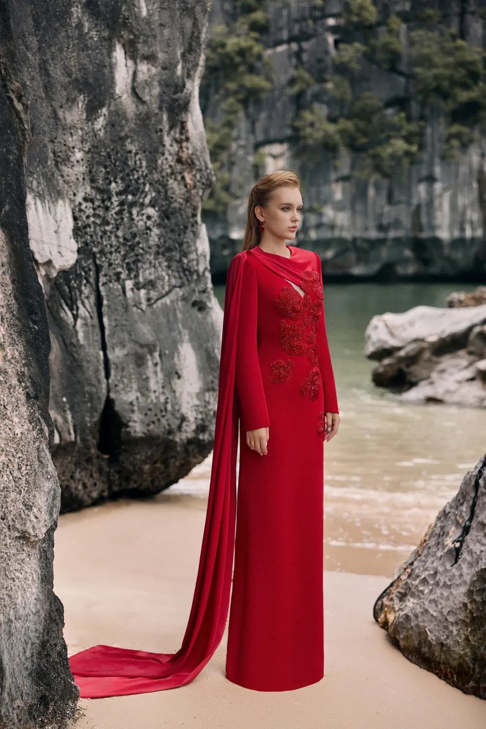 One Sided Flap Chest Cut-Out Dress