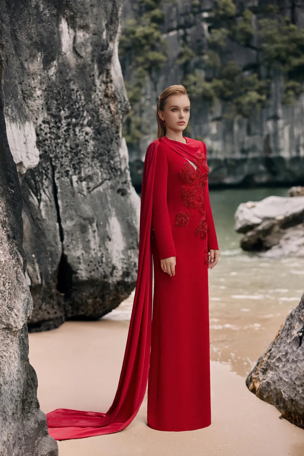 One Sided Flap Chest Cut-Out Dress