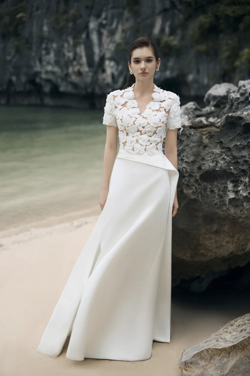 Short Sleeves Flared A-Line Dress