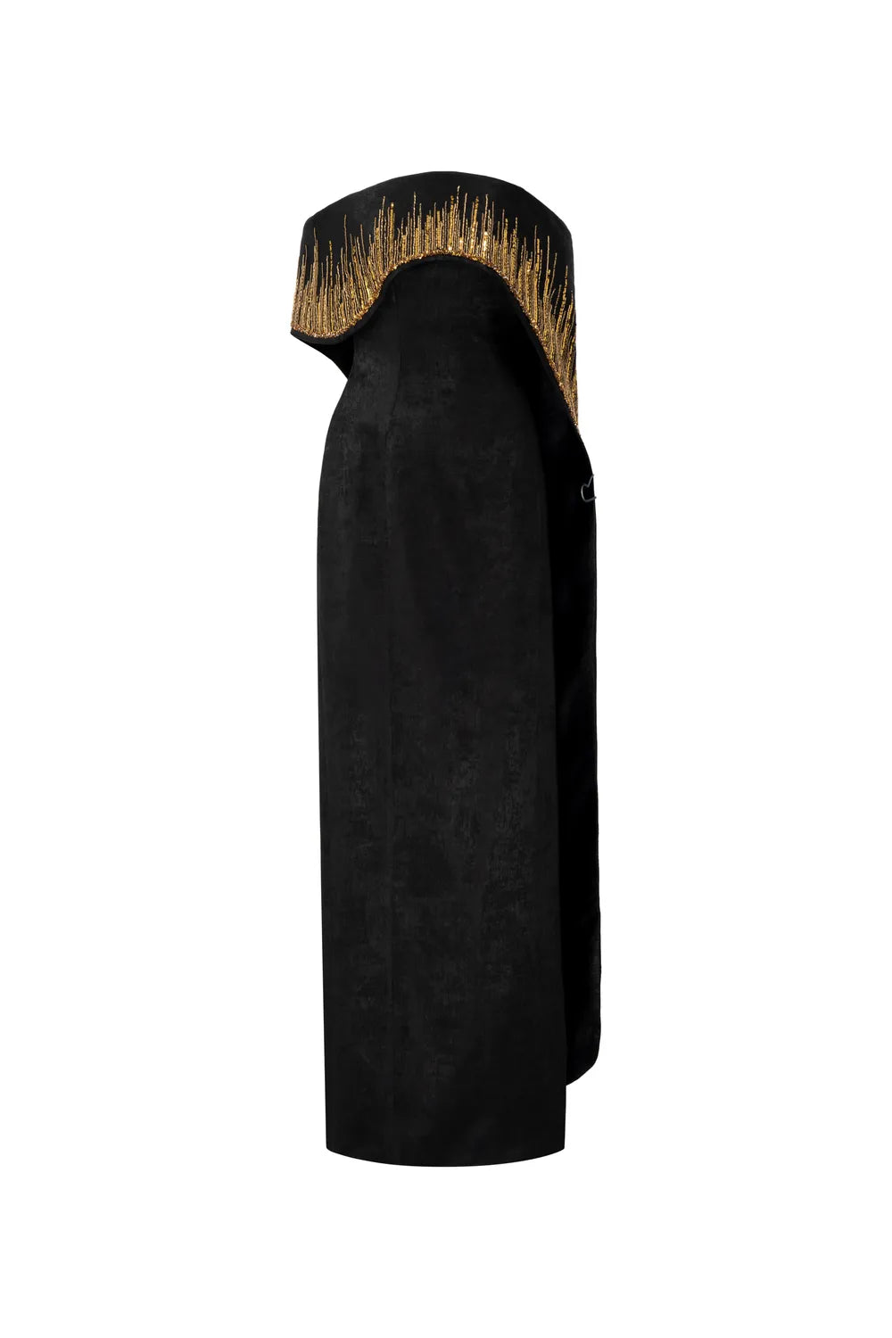 Asymmetric Cape Sleeve Dress