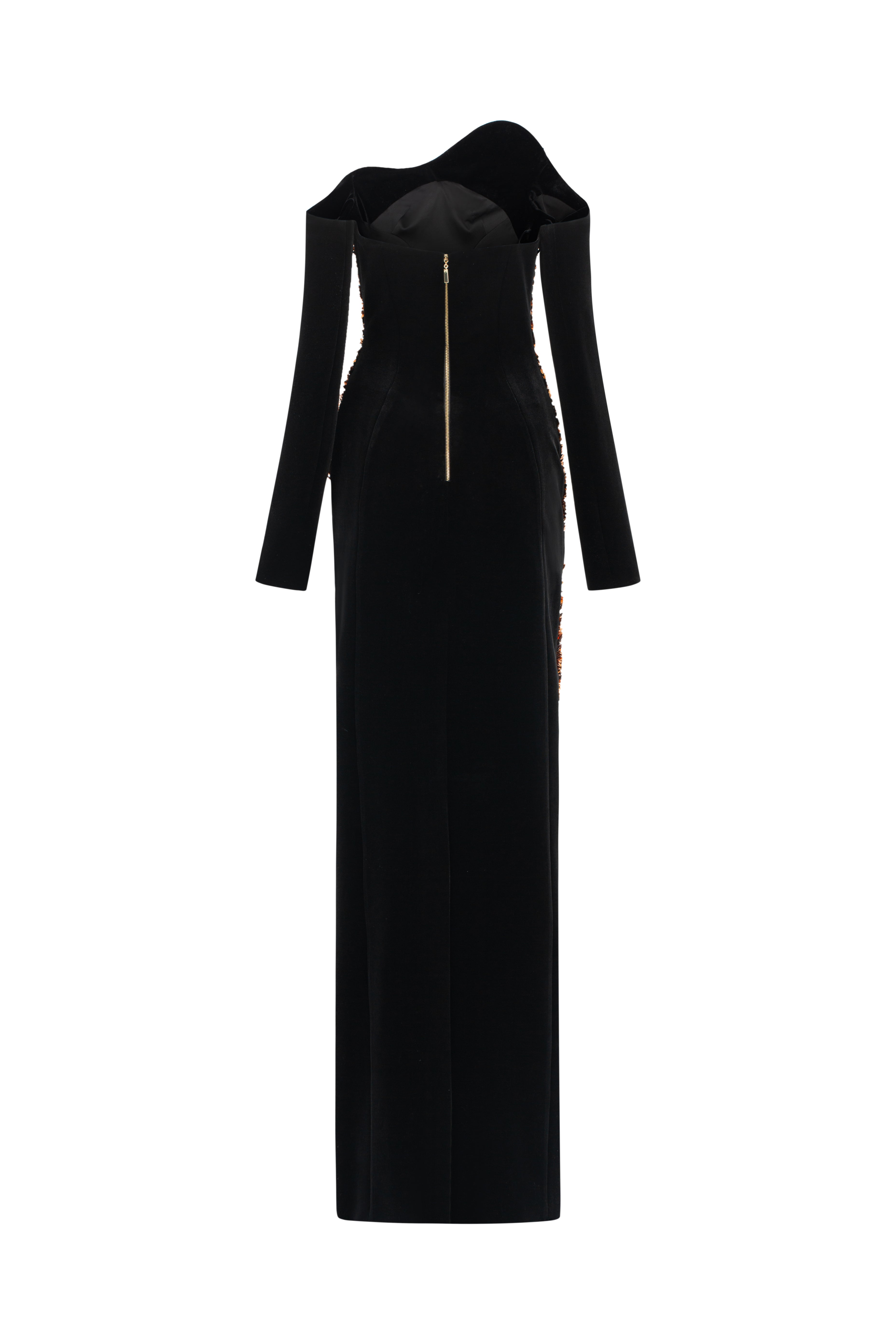 Wavy Embellished Straight Dress