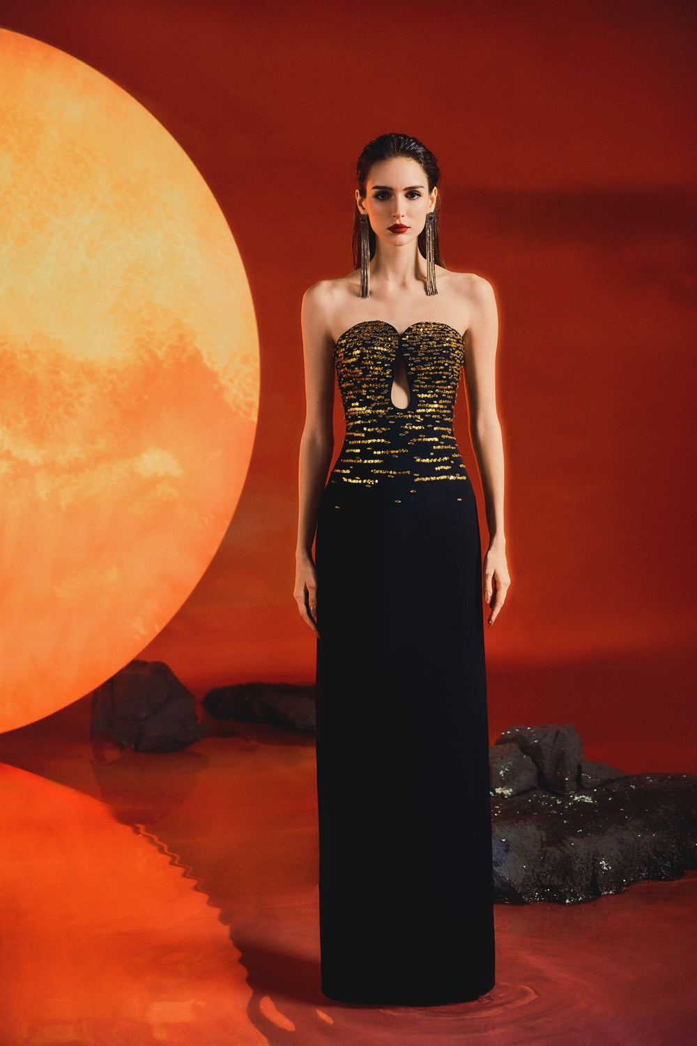 Strapless Tear Drop Dress