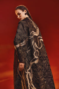 Golden Wave Long Sleeve Coat