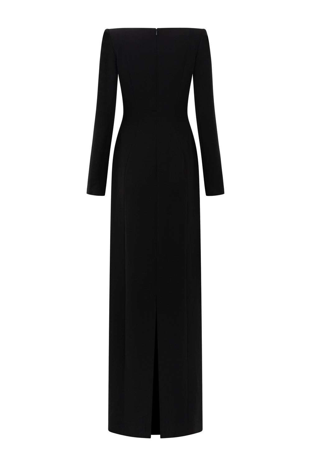 Round Neck Sided Floral Embellished Dress