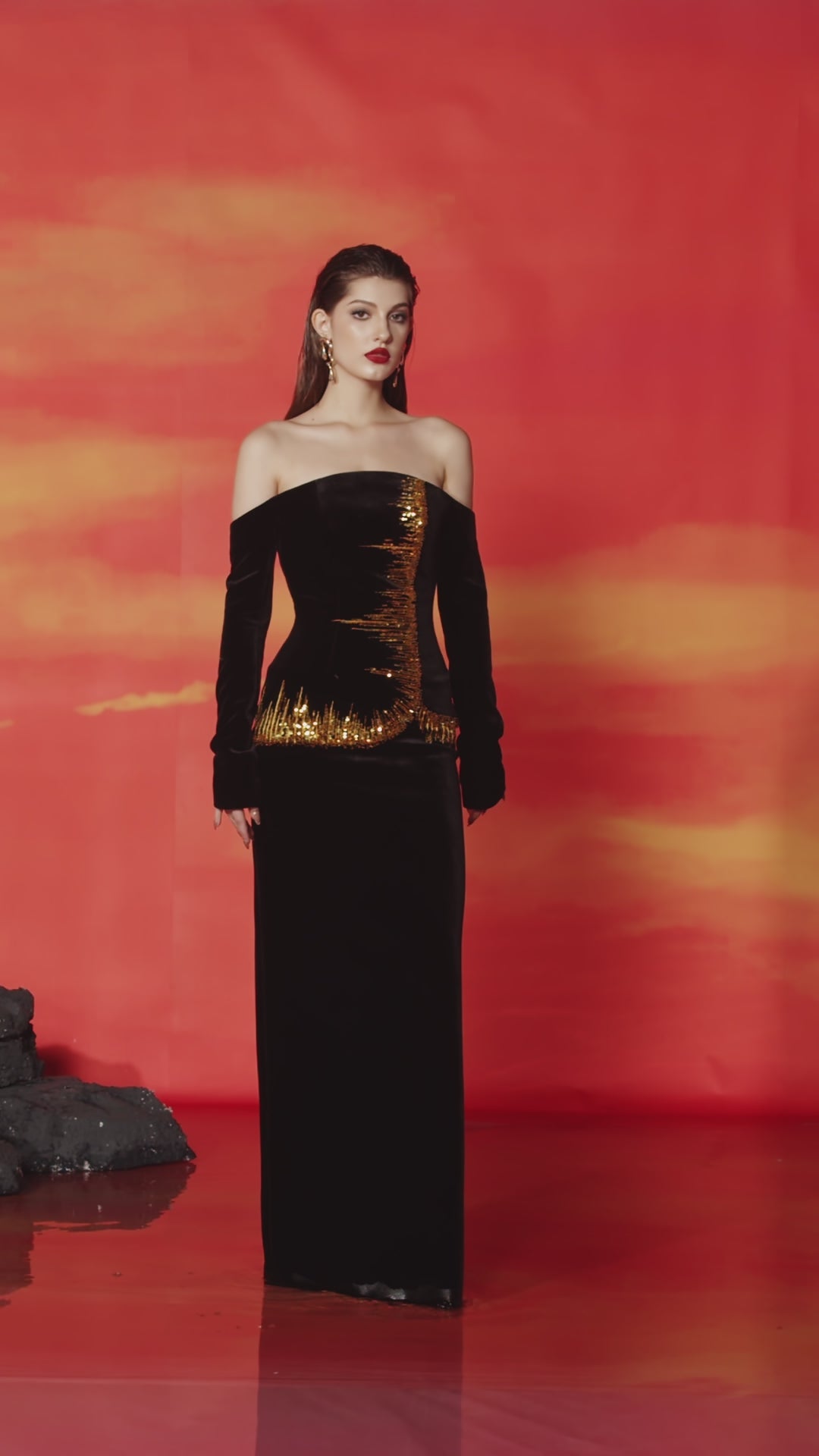 Off Shoulder Straight Dress