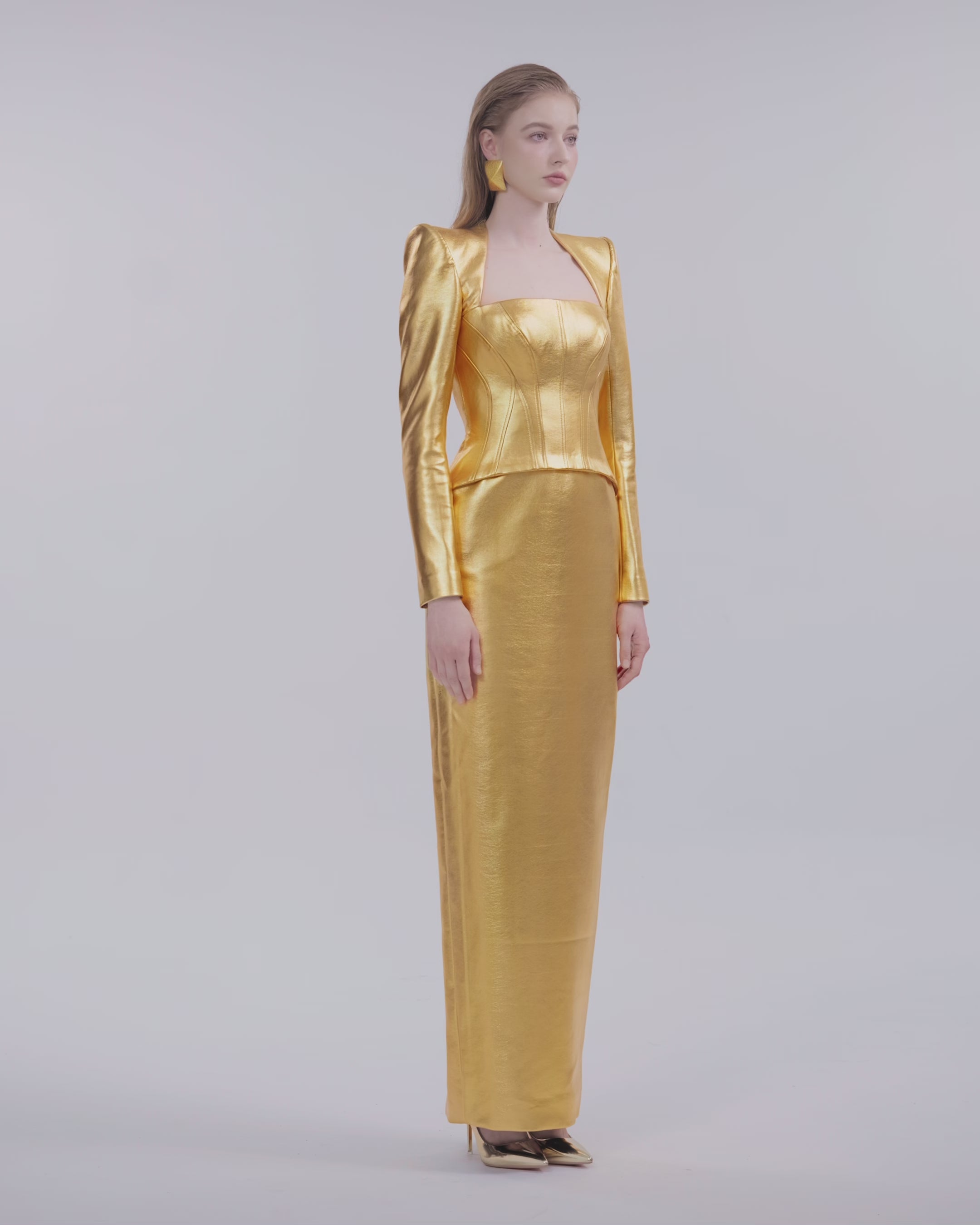 Anne Queen Neck Dress