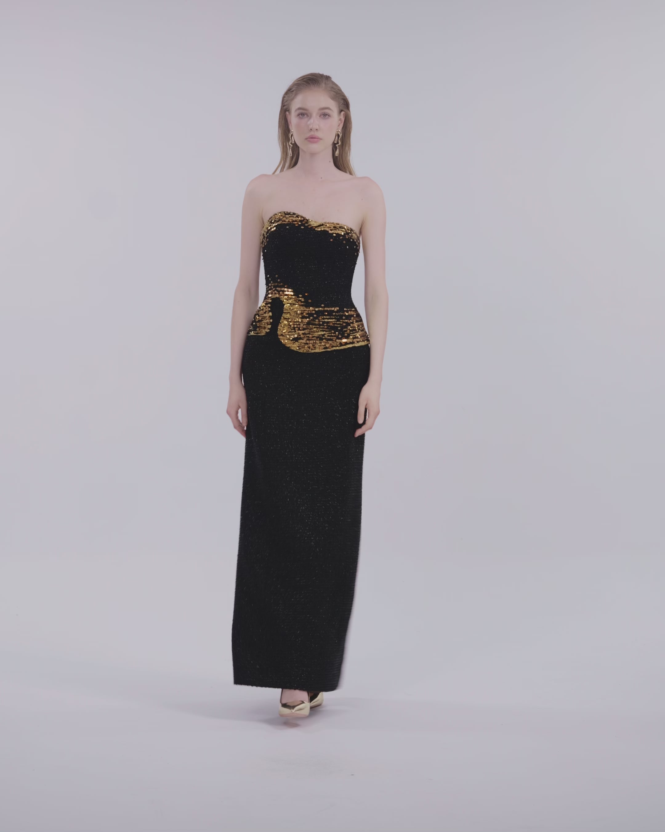 Strapless Straight Dress